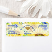 Etiket voor bad- en lichaamsproducten - Zonnebloem (Insitu)