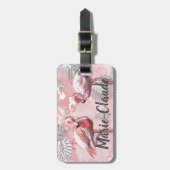 Etiket voor Bagage Roze lamp / Flamingo Bagagelabel (Voorkant verticaal)