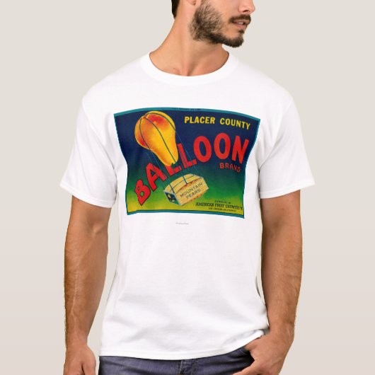 Etiket voor ballonkruid t-shirt (Voorkant)
