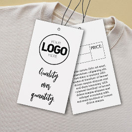 Etiket voor bedrijfsgrootte Kleding Prijs Hang Lab Visitekaartje