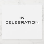 Etiket voor bier Initialen (Enkel label)