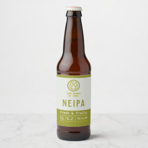 Etiket voor bier van NEIPA-vaartuigen voor de verk