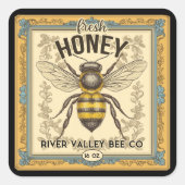 Etiket voor  bijenhoning (Voorkant)