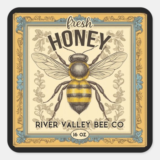 Etiket voor  bijenhoning (Voorkant)