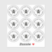 Etiket voor bijenwas lipbalmen, honingpotten sticker (Vel)