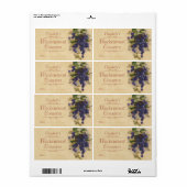 Etiket voor blikken met zwarte bessen (Full Sheet)