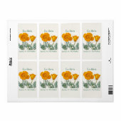 Etiket voor  bloemflorale ex-bibliotheca (Full Sheet)