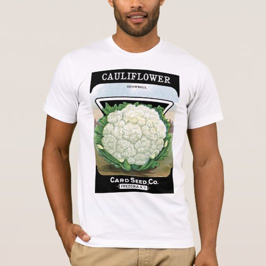 Etiket voor bloemkoolzaadverpakking t-shirt (Voorkant)