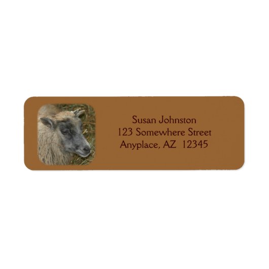 Etiket voor Boerderij van schapen en geiten (Voorkant)