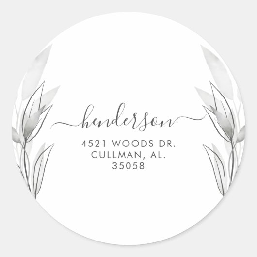 Etiket voor botanisch adres (Voorkant)