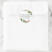 Etiket voor botanisch verjaardagsfeestje cadeautje (Tas)