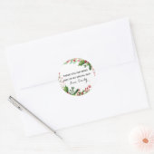 Etiket voor botanisch verjaardagsfeestje cadeautje (Envelop)