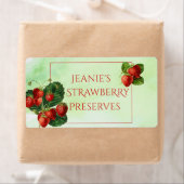 Etiket voor botanische aardbeien (Insitu)