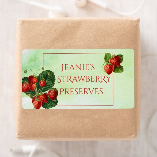 Etiket voor botanische aardbeien (Insitu)