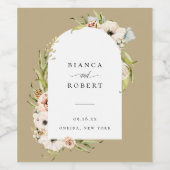 Etiket voor botanische woudhout (Enkel label)