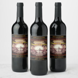 Etiket voor Bouteilles De Vin Batch