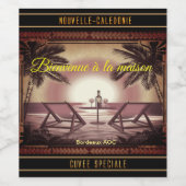 Etiket voor Bouteilles De Vin Batch (Enkel label)