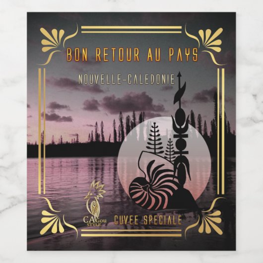 Etiket voor Bouteilles De Vin Batch (Enkel label)