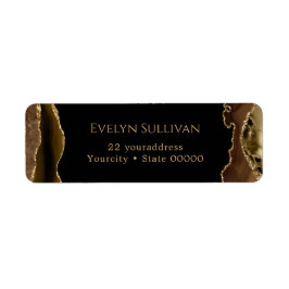 Etiket voor bruin en goudmakreel