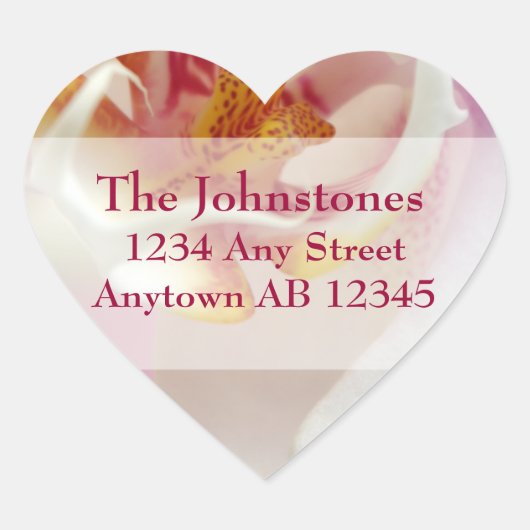 Etiket voor Chartreuse en White Orchid Wedding (Voorkant)