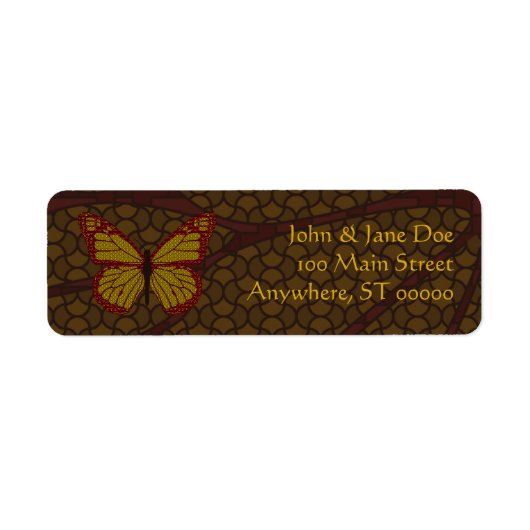 Etiket voor Chinees Monarch-adres (Voorkant)