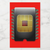 Etiket voor chip Food Container (Enkel label)