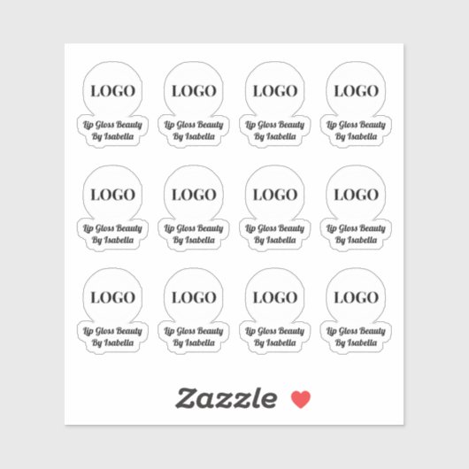 Etiket voor cosmetische producten sticker (Vel)