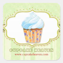 Etiket voor cute cupcake bakkerij
