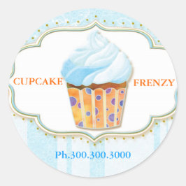 Etiket voor cute cupcake bakkerij
