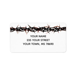 Etiket voor de kroon van de Thorns