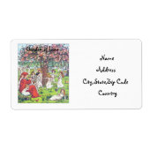 Etiket voor de tuin van het liefdesadres (Voorkant)