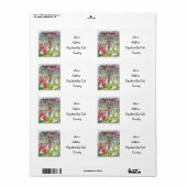 Etiket voor de tuin van het liefdesadres (Full Sheet)