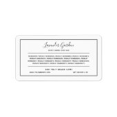 Etiket voor de zwarte rand van uw merk toevoegen (Voorkant)