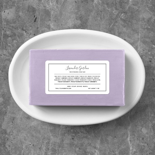 Etiket voor de zwarte rand van uw merk toevoegen