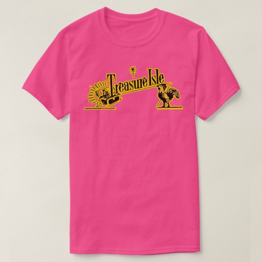 ETIKET VOOR DEFUNCT VAN DE TREASURE ISLE MUZIEK S T-SHIRT (Design voorkant)