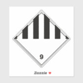 Etiket voor diverse klassen 9 sticker (Vel)