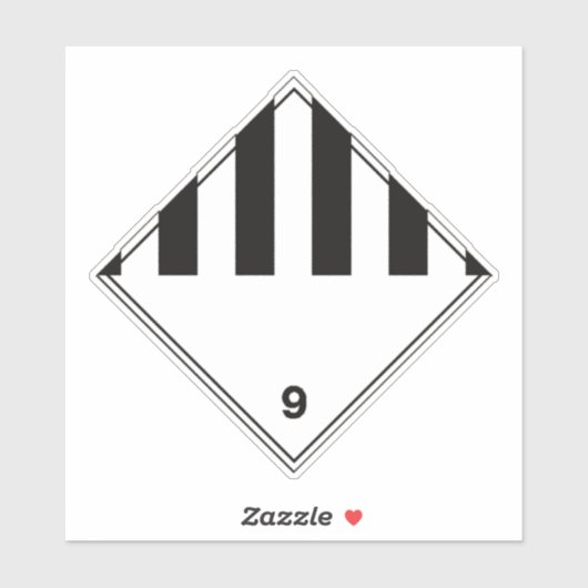 Etiket voor diverse klassen 9 sticker (Vel)