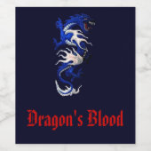 Etiket voor Drakenbloedfles (Enkel label)