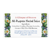 Etiket voor een fles zoutoplossing (Voorkant)