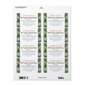 Etiket voor een fles zoutoplossing (Full Sheet)