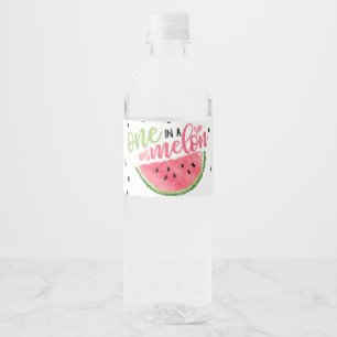 Etiket voor één in een Melon Water Fles Etiket