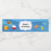 Etiket voor één partij waterflesje (Enkel label)