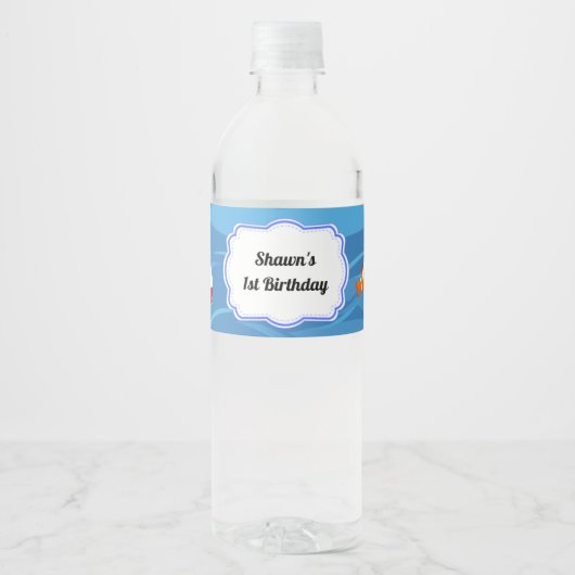 Etiket voor één partij waterflesje (Voorkant)