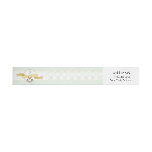 Etiket voor eerste communiqué - Mint & Gold (Individueel)