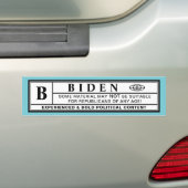 Etiket voor eerste waarschuwing bumpersticker (Op auto)