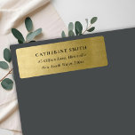 ETIKET VOOR ELEGANT EENVOUDIG SCHOON FAUX GOLD ADD<br><div class="desc">Als u nog meer aanpassingen nodig hebt,  kunt u mij op yellowfebstudio@gmail.com</div>