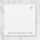 Etiket voor elegant logo van AIR-stylist (Achterkant)