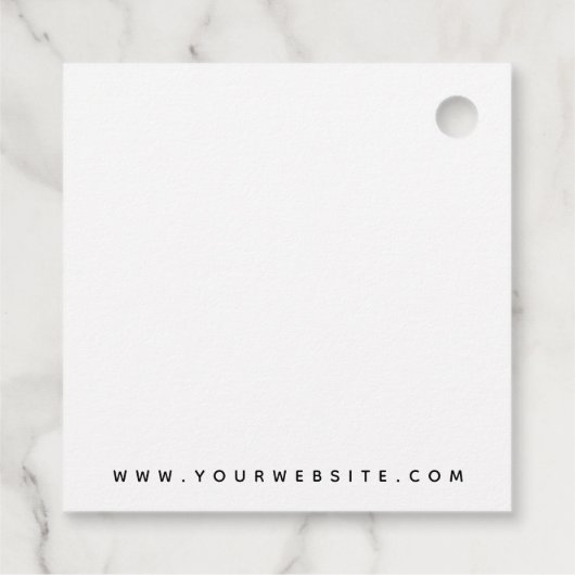 Etiket voor elegant logo van AIR-stylist (Achterkant)