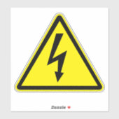 Etiket voor elektrische schokken sticker (Vel)