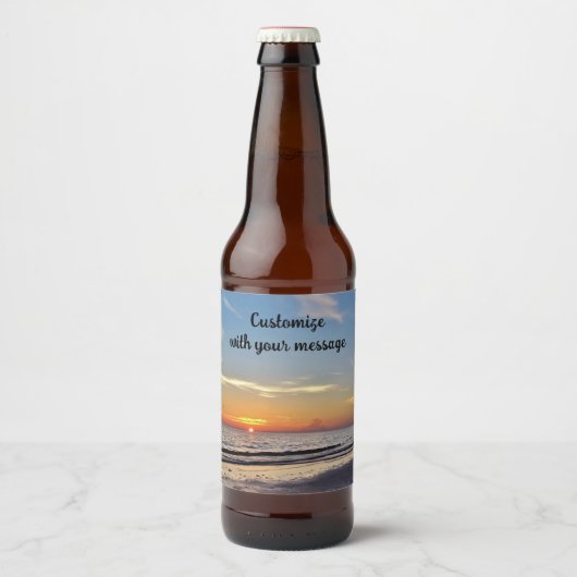 Etiket voor elke zonneschijnstang op het flesje (Voorkant)